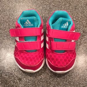 Pink adidas for a sweet little lady!